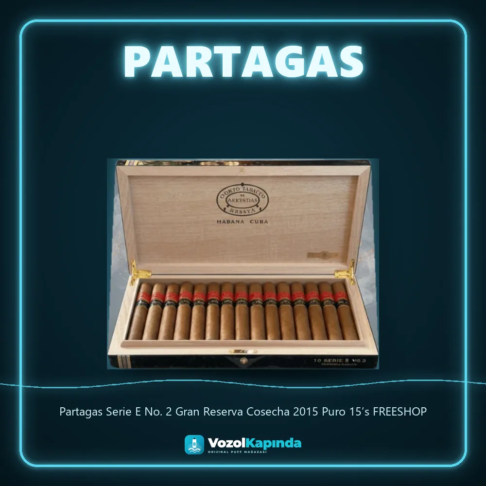 Partagas Serie E No. 2 Gran Reserva Cosecha 2015 Puro 15’s FREESHOP Özellikleri Partagas Serie E No. 2 Gran Reserva Cosecha 2015 Puro 15’s FREESHOP özellikleri: orijinal ürün, kapıda ödeme, gizli paket