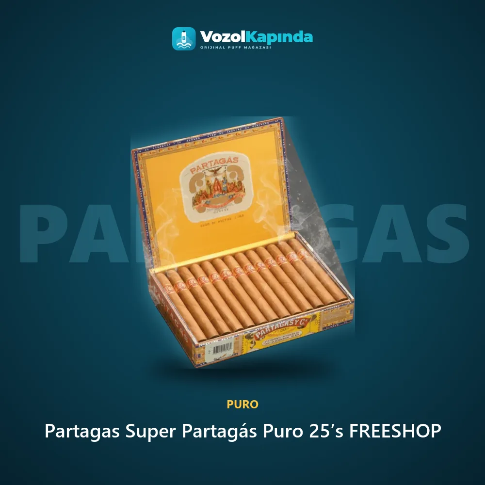 Partagas Super Partagás Puro 25’s FREESHOP Bilgi Kartı Partagas Super Partagás Puro 25’s FREESHOP özellikleri: orijinal ürün, kapıda ödeme, gizli paket