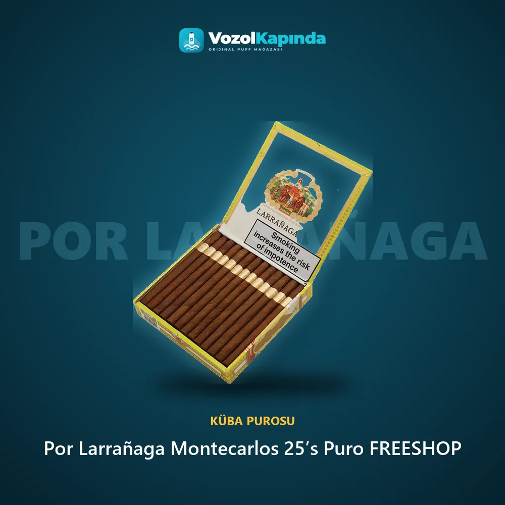 Por Larrañaga Montecarlos 25’s Puro FREESHOP Özellikleri Por Larrañaga Montecarlos 25’s Puro FREESHOP sipariş avantajları: kapıda ödeme ve gizli paket