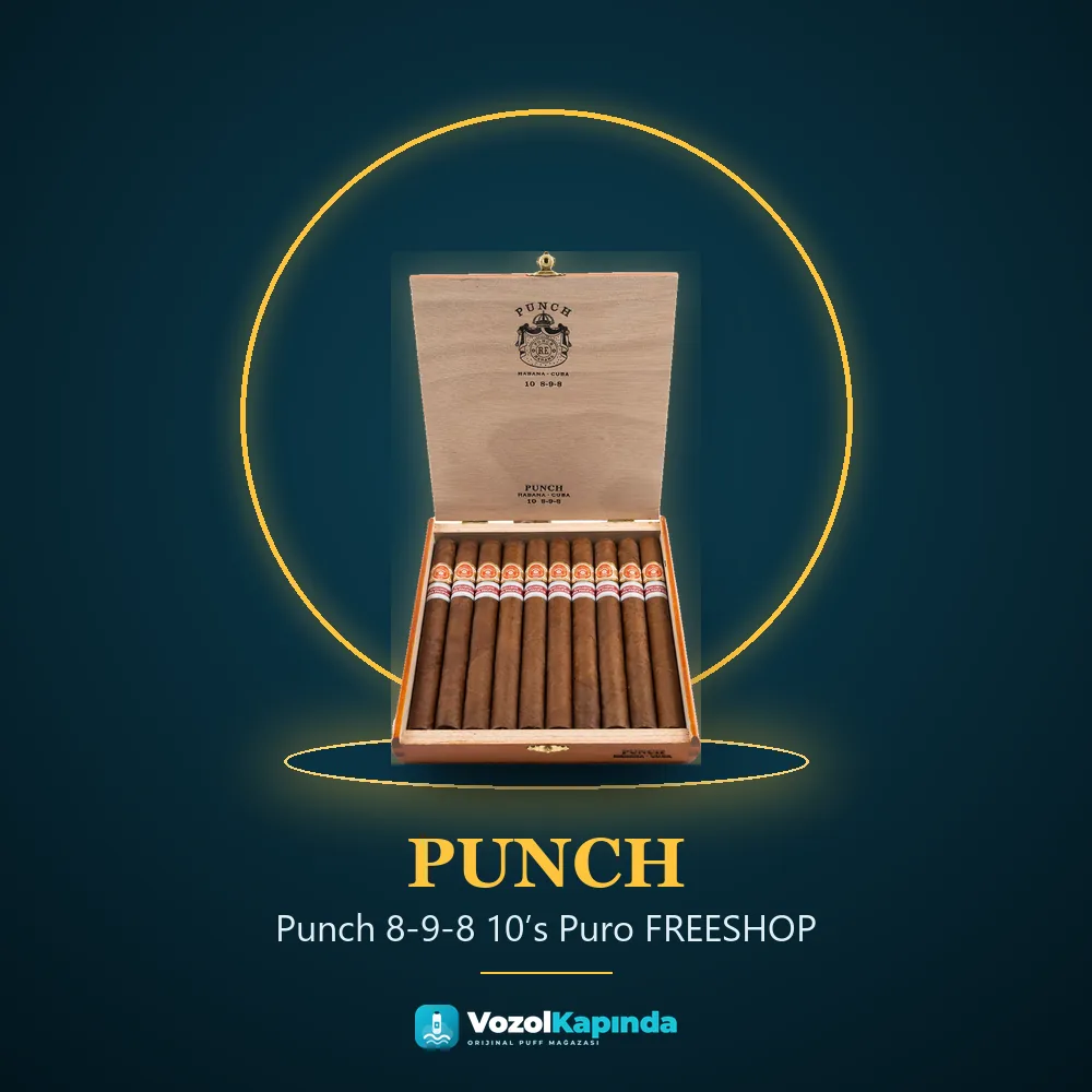 Punch 8-9-8 10’s Puro FREESHOP Bilgi Kartı Punch 8-9-8 10’s Puro FREESHOP sipariş avantajları: kapıda ödeme ve gizli paket