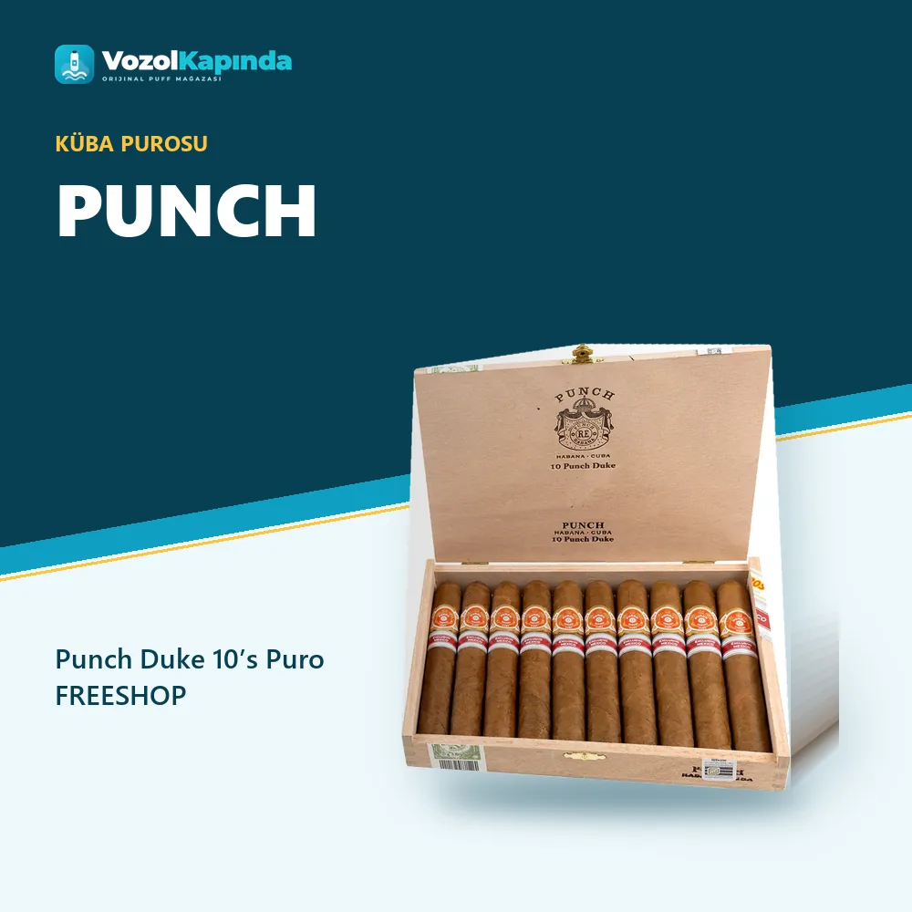 Punch Duke 10’s Puro FREESHOP özellikleri: orijinal ürün, kapıda ödeme, gizli paket