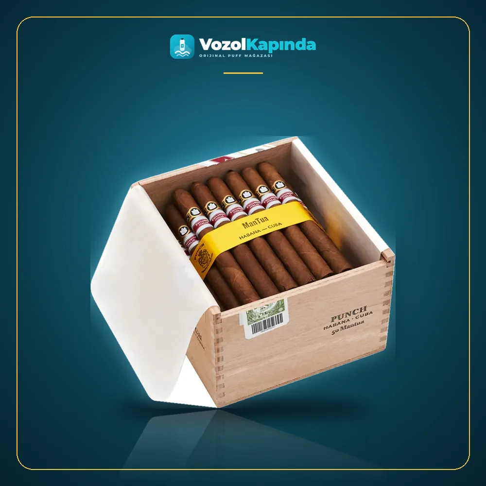 Punch Mantua 50’s Puro FREESHOP Paket Görünümü Punch Mantua 50’s Puro FREESHOP ön yüz görseli, orijinal ambalaj