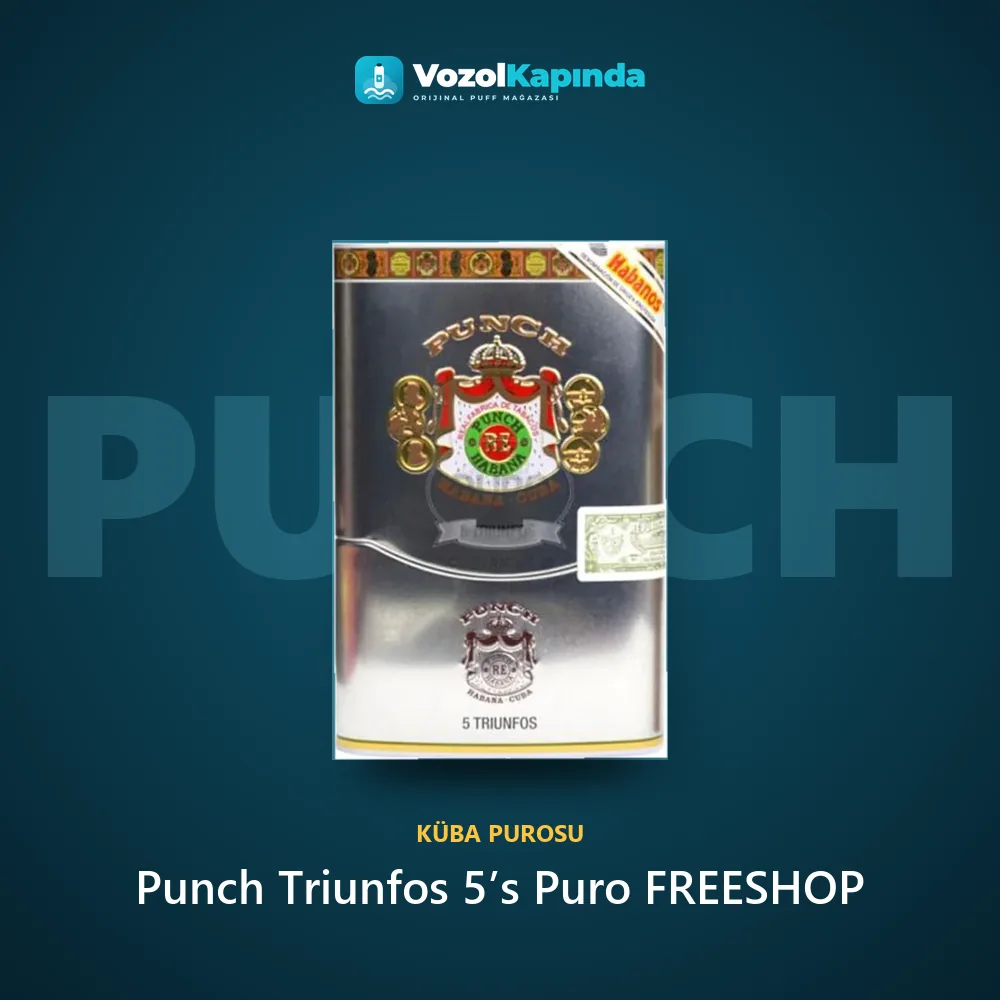 Punch Triunfos 5’s Puro FREESHOP Sipariş Bilgileri Punch Triunfos 5’s Puro FREESHOP sipariş avantajları: kapıda ödeme ve gizli paket