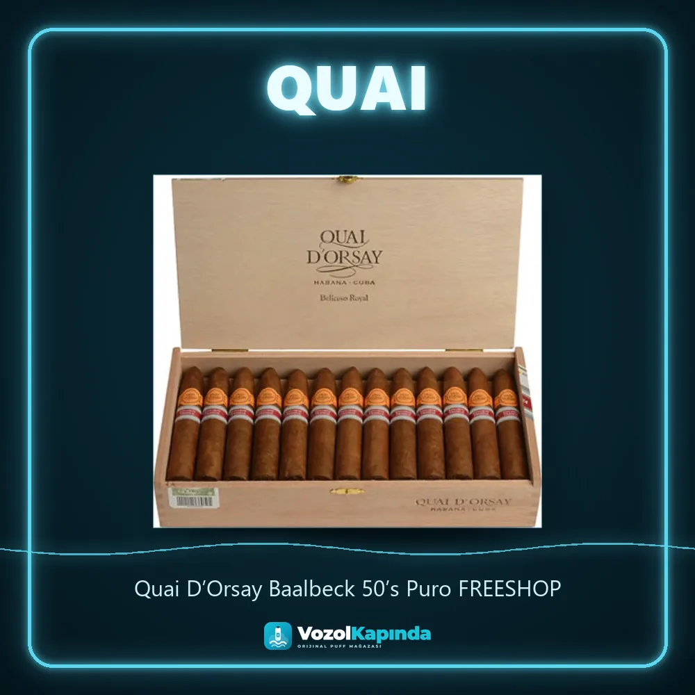Quai D’Orsay Baalbeck 50’s Puro FREESHOP Sipariş Bilgileri Quai D’Orsay Baalbeck 50’s Puro FREESHOP sipariş avantajları: kapıda ödeme ve gizli paket