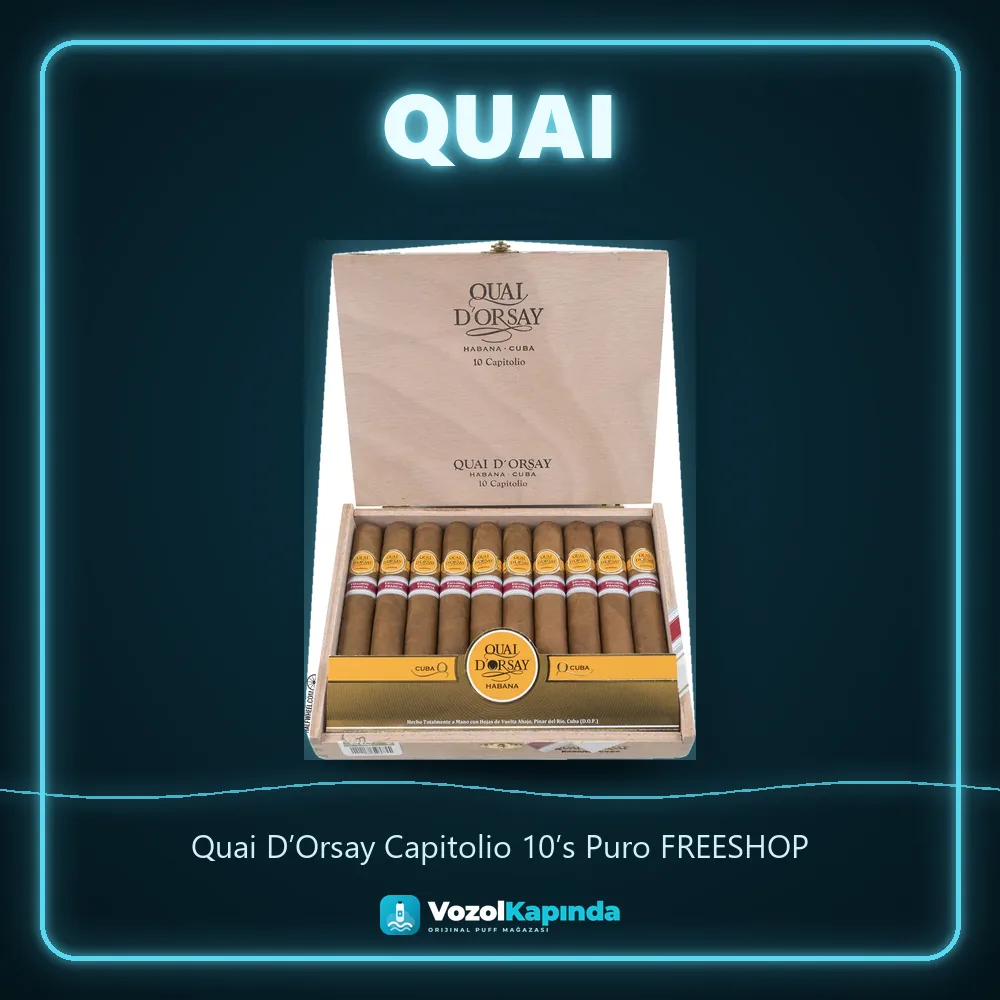 Quai D’Orsay Capitolio 10’s Puro FREESHOP sipariş avantajları: kapıda ödeme ve gizli paket