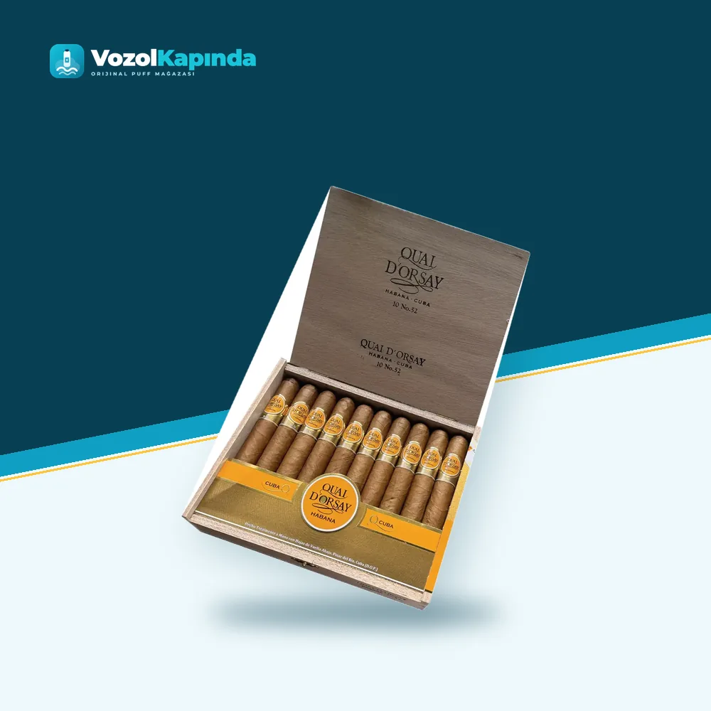 Quai D’Orsay No. 52 10’s Puro FREESHOP Paket Görünümü Quai D’Orsay No. 52 10’s Puro FREESHOP ön yüz görseli, orijinal ambalaj