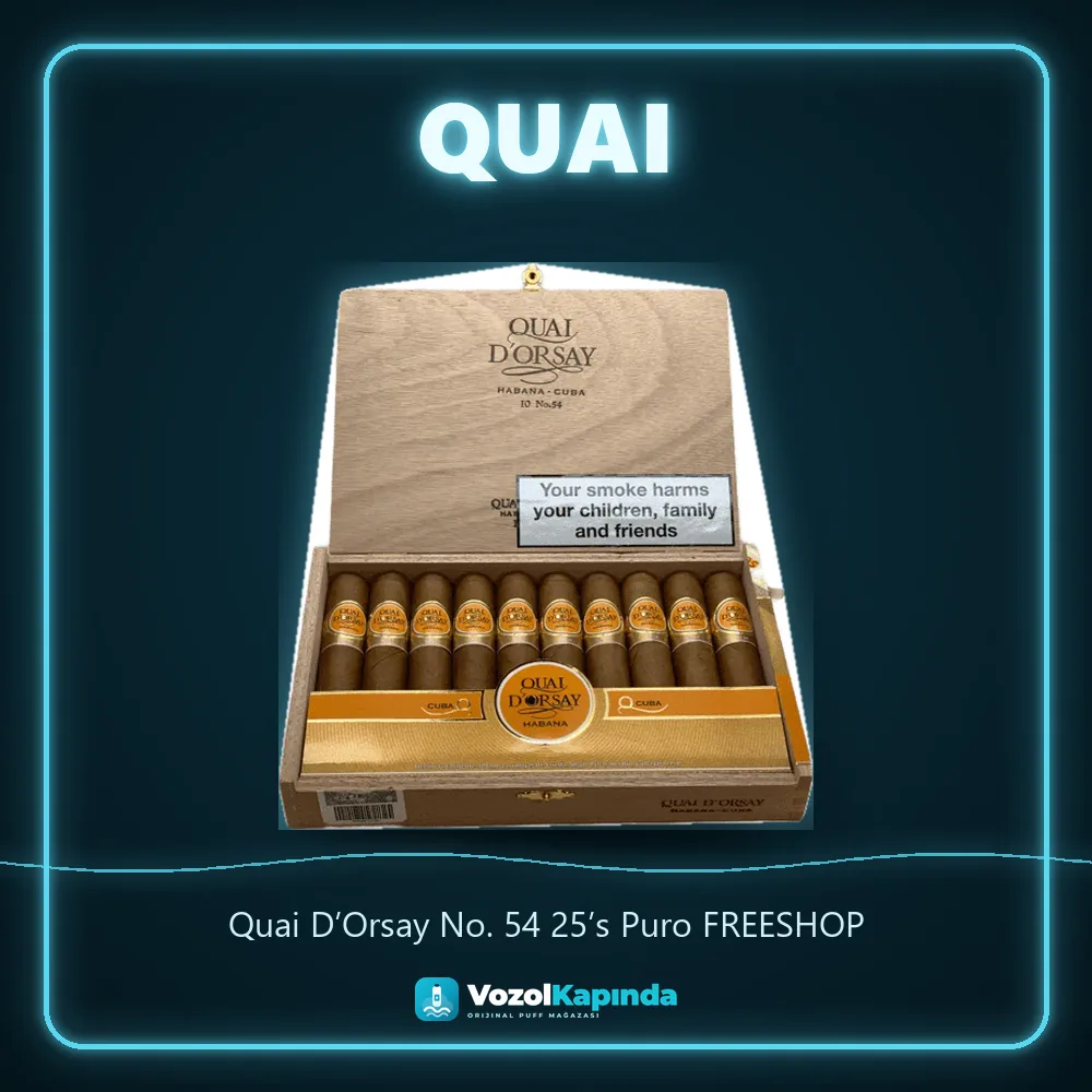 Quai D’Orsay No. 54 25’s Puro FREESHOP Özellikleri Quai D’Orsay No. 54 25’s Puro FREESHOP sipariş avantajları: kapıda ödeme ve gizli paket