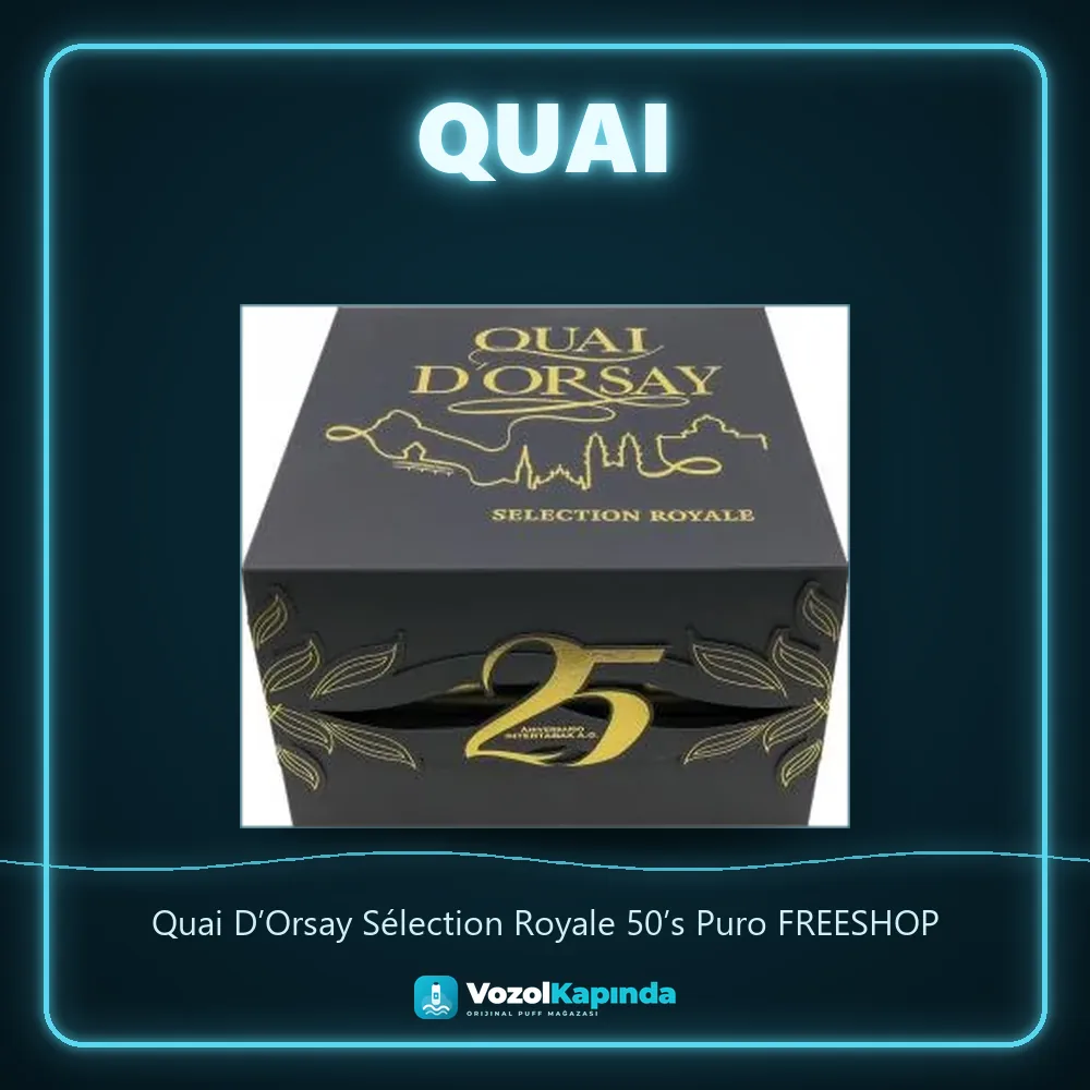 Quai D’Orsay Sélection Royale 50’s Puro FREESHOP Sipariş Bilgileri Quai D’Orsay Sélection Royale 50’s Puro FREESHOP özellikleri: orijinal ürün, kapıda ödeme, gizli paket
