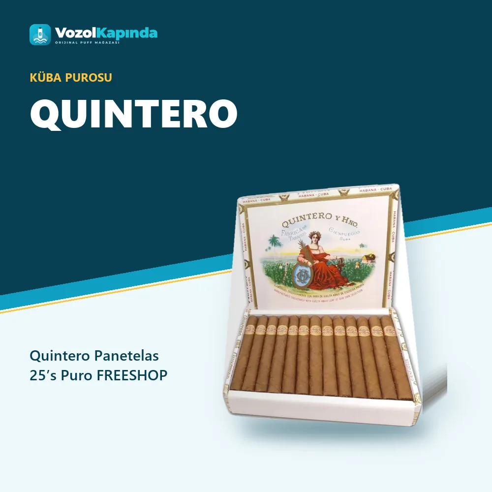 Quintero Panetelas 25’s Puro FREESHOP özellikleri: orijinal ürün, kapıda ödeme, gizli paket