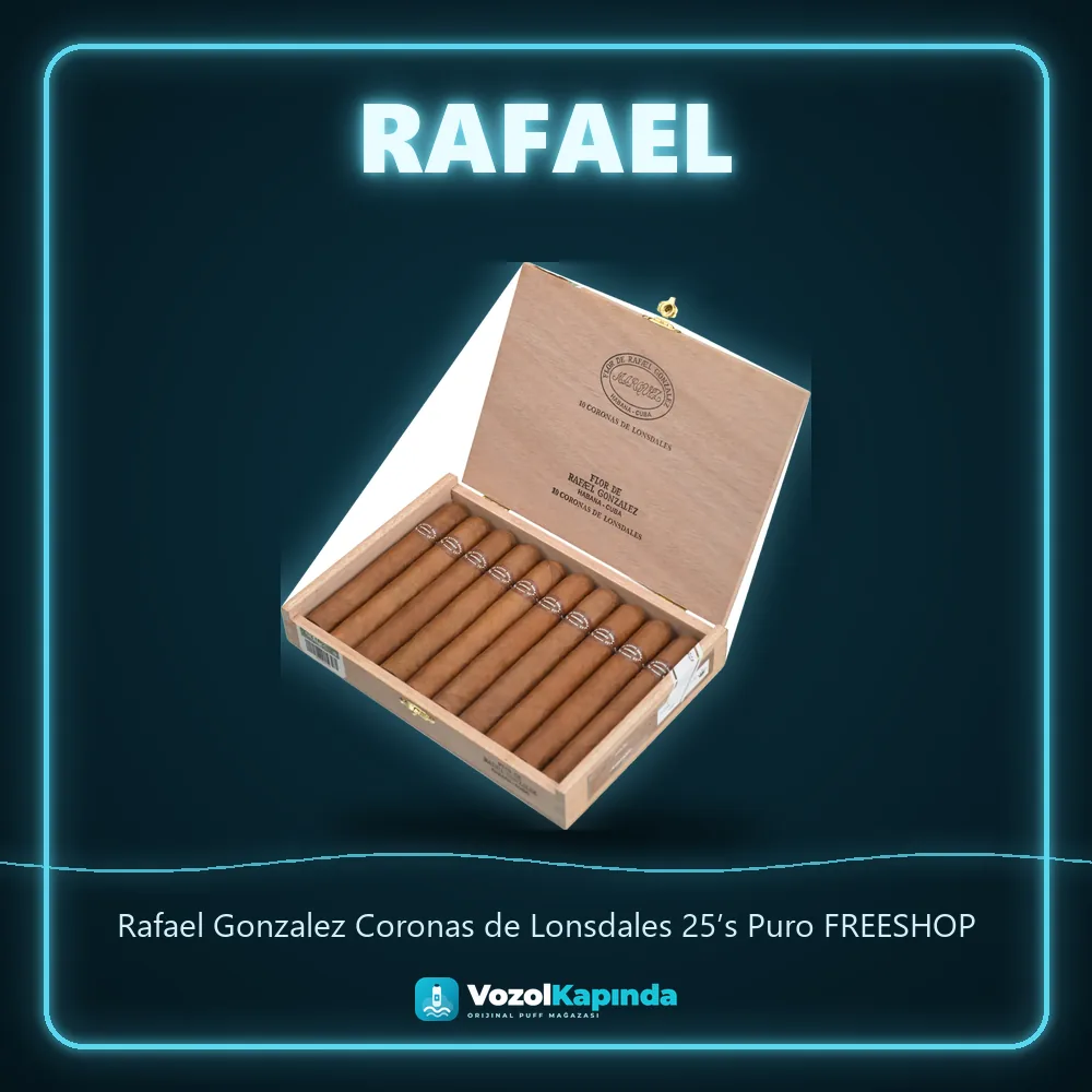 Rafael Gonzalez Coronas de Lonsdales 25’s Puro FREESHOP Özellikleri Rafael Gonzalez Coronas de Lonsdales 25’s Puro FREESHOP sipariş avantajları: kapıda ödeme ve gizli paket