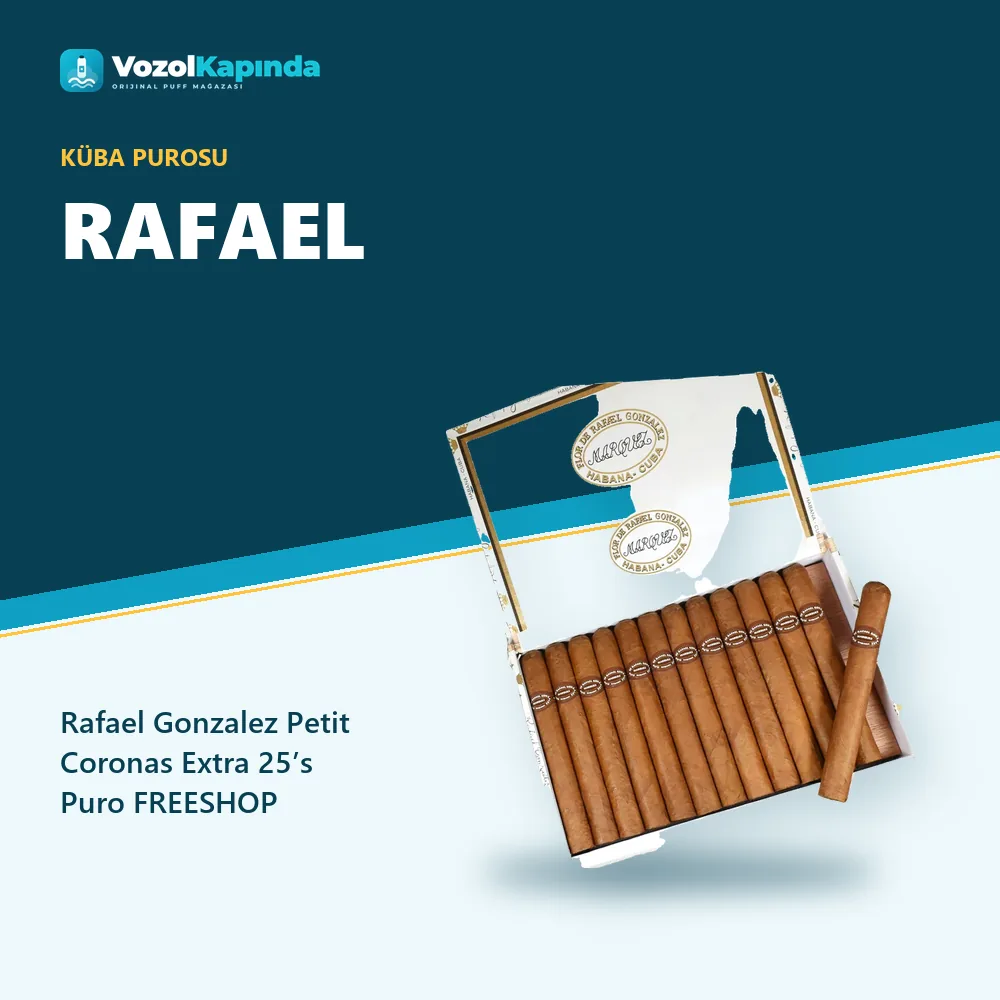 Rafael Gonzalez Petit Coronas Extra 25’s Puro FREESHOP sipariş avantajları: kapıda ödeme ve gizli paket