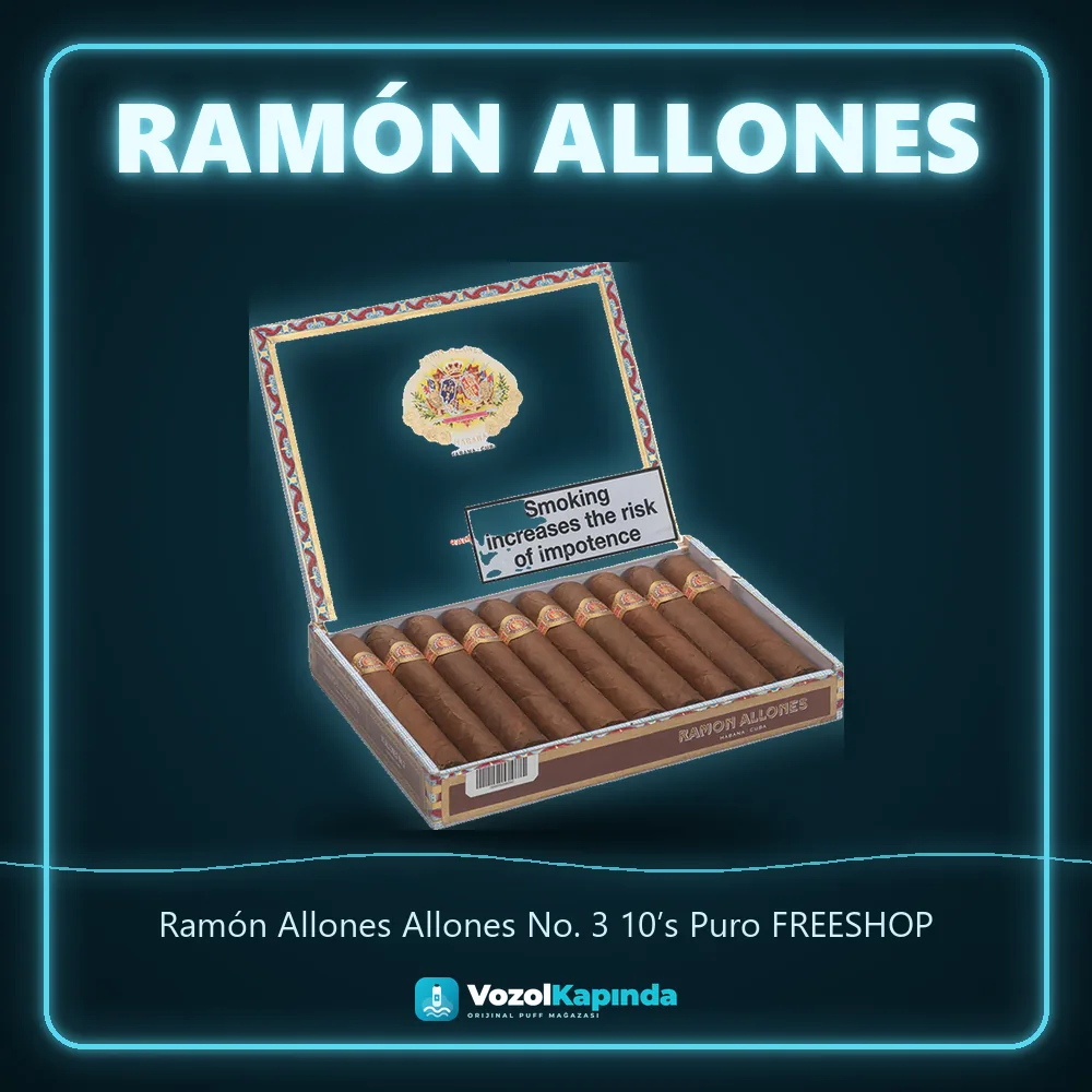Ramón Allones Allones No. 3 10’s Puro FREESHOP sipariş avantajları: kapıda ödeme ve gizli paket