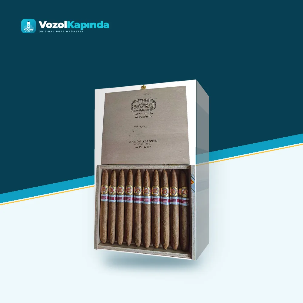 Ramón Allones Perfecto 10’s Puro FREESHOP Paket Görünümü Ramón Allones Perfecto 10’s Puro FREESHOP ürün görseli, orijinal Küba purosu