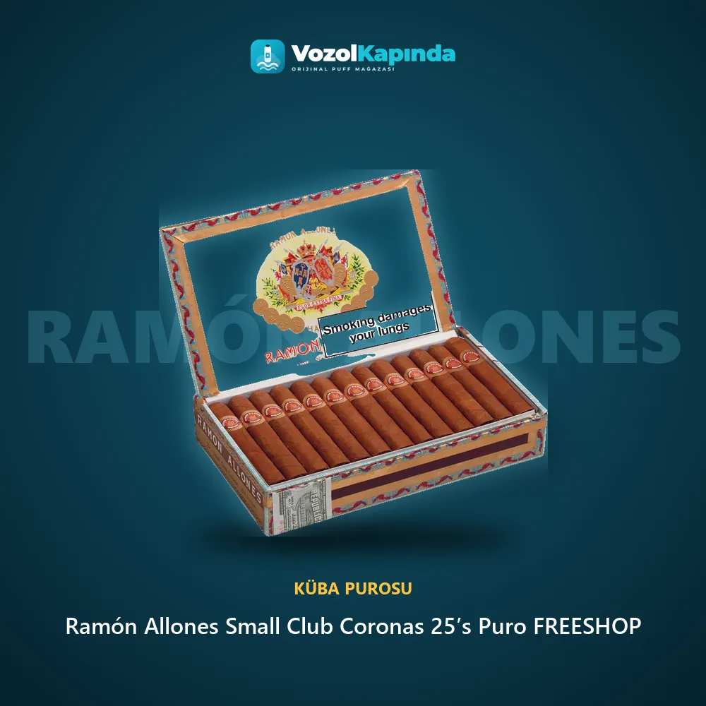 Ramón Allones Small Club Coronas 25’s Puro FREESHOP Özellikleri Ramón Allones Small Club Coronas 25’s Puro FREESHOP sipariş avantajları: kapıda ödeme ve gizli paket