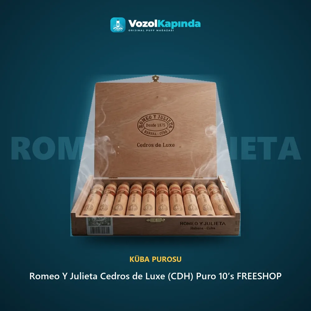 Romeo Y Julieta Cedros de Luxe (CDH) Puro 10’s FREESHOP özellikleri: orijinal ürün, kapıda ödeme, gizli paket