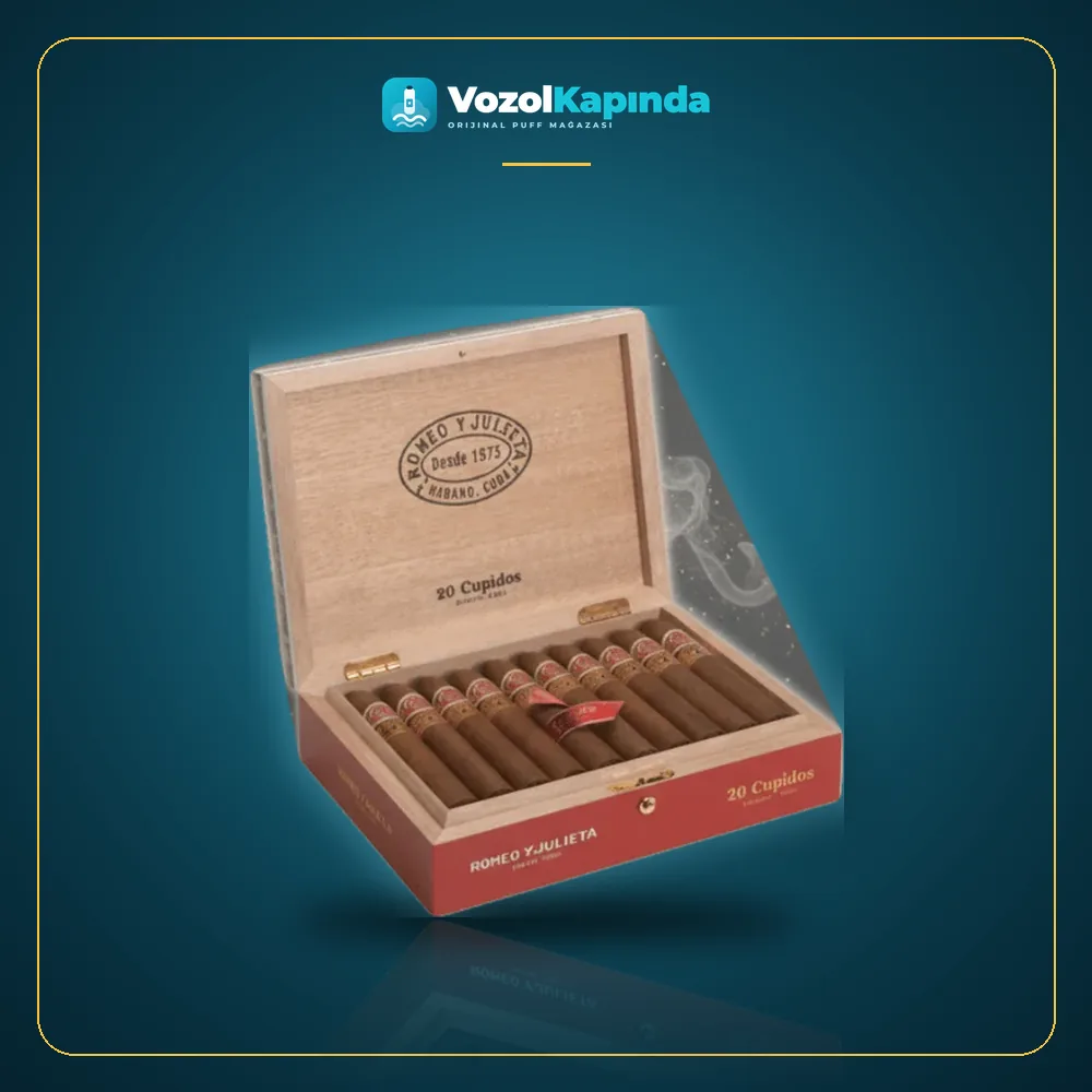 Romeo y Julieta Cupidos Puro 20’s FREESHOP paket görünümü