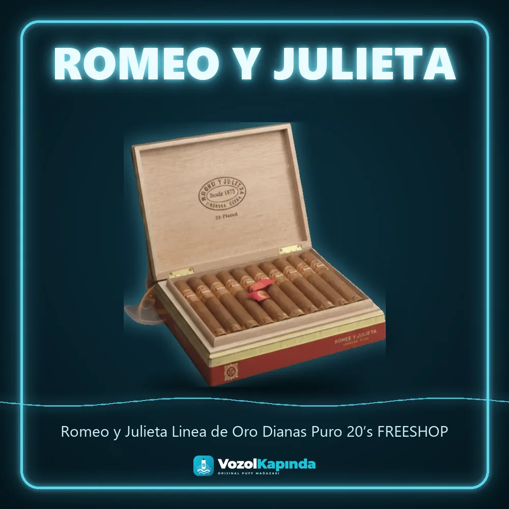 Romeo y Julieta Linea de Oro Dianas Puro 20’s FREESHOP Özellikleri Romeo y Julieta Linea de Oro Dianas Puro 20’s FREESHOP özellikleri: orijinal ürün, kapıda ödeme, gizli paket