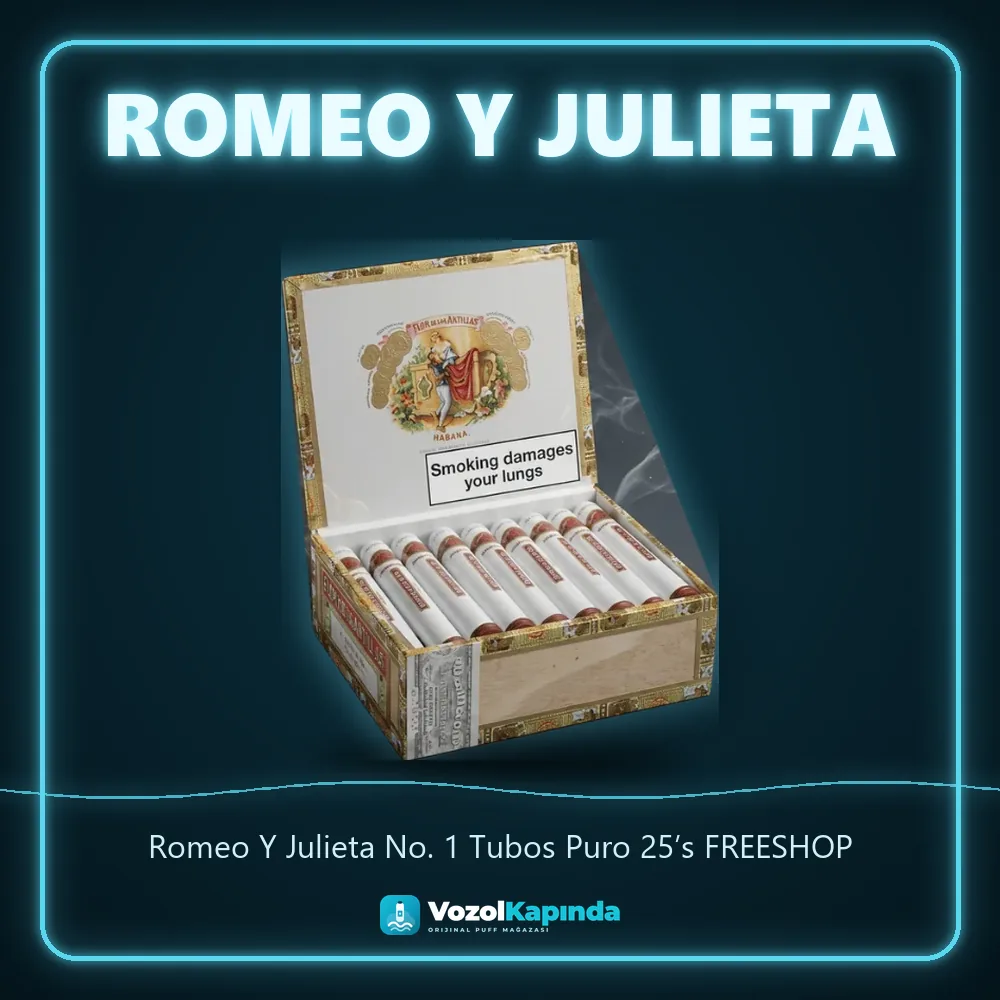 Romeo Y Julieta No. 1 Tubos Puro 25’s FREESHOP Sipariş Bilgileri Romeo Y Julieta No. 1 Tubos Puro 25’s FREESHOP özellikleri: orijinal ürün, kapıda ödeme, gizli paket