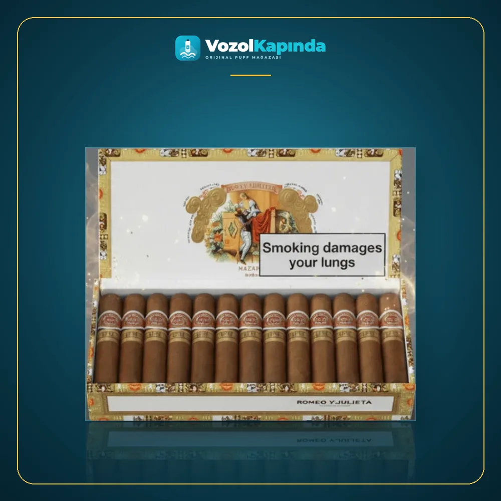 Romeo Y Julieta Petit Churchills Puro 25’s FREESHOP paket görünümü