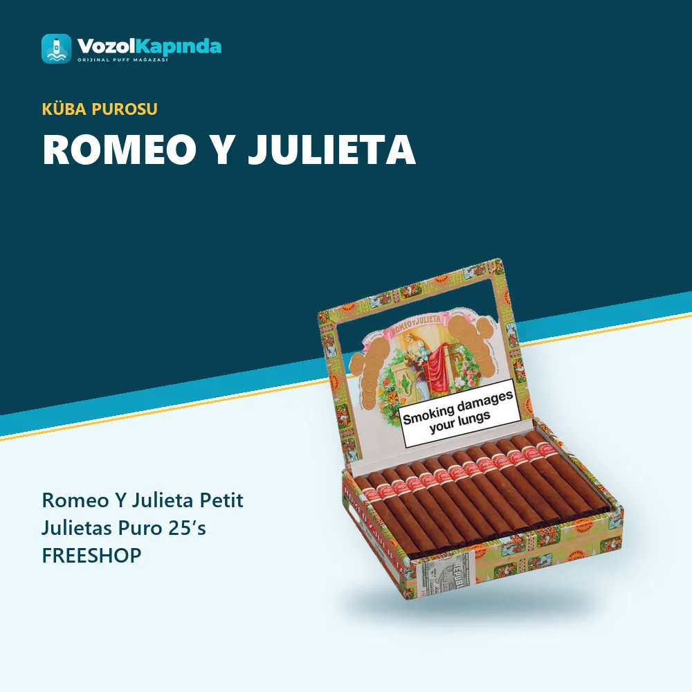 Romeo Y Julieta Petit Julietas Puro 25’s FREESHOP Sipariş Bilgileri Romeo Y Julieta Petit Julietas Puro 25’s FREESHOP sipariş avantajları: kapıda ödeme ve gizli paket