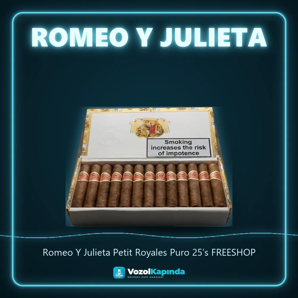 Romeo Y Julieta Petit Royales Puro 25’s FREESHOP Sipariş Bilgileri Romeo Y Julieta Petit Royales Puro 25’s FREESHOP özellikleri: orijinal ürün, kapıda ödeme, gizli paket