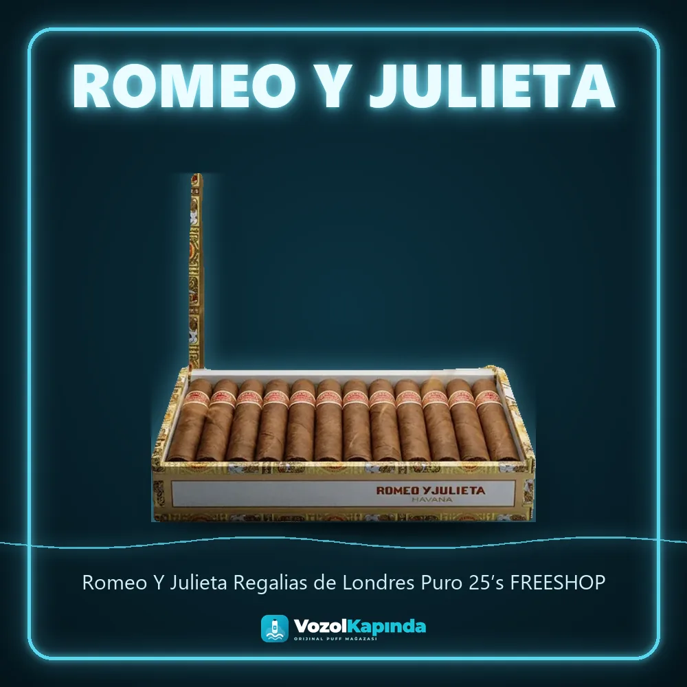Romeo Y Julieta Regalias de Londres Puro 25’s FREESHOP Özellikleri Romeo Y Julieta Regalias de Londres Puro 25’s FREESHOP sipariş avantajları: kapıda ödeme ve gizli paket
