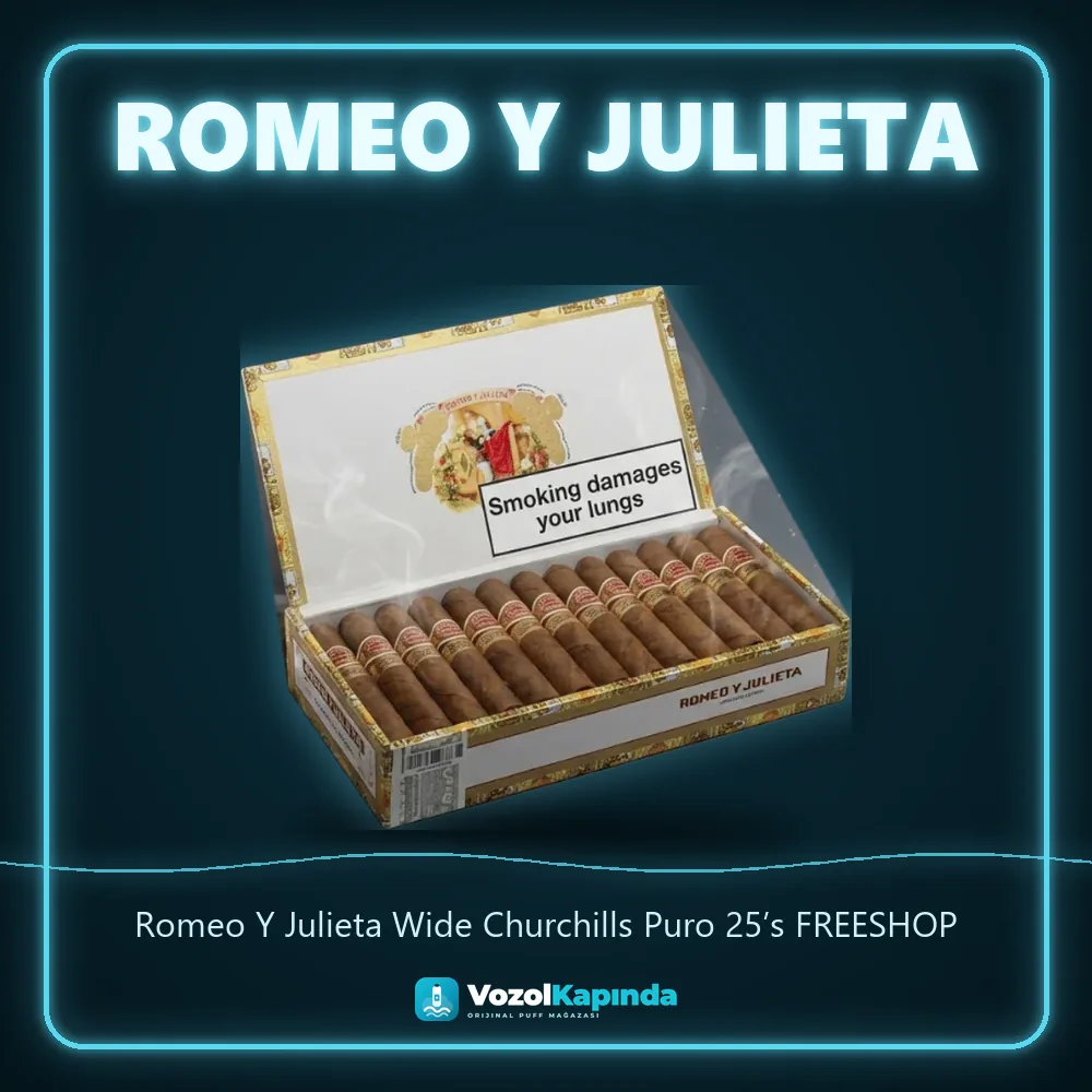 Romeo Y Julieta Wide Churchills Puro 25’s FREESHOP sipariş avantajları: kapıda ödeme ve gizli paket
