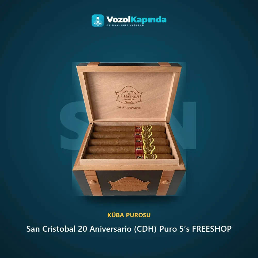 San Cristobal 20 Aniversario (CDH) Puro 5’s FREESHOP Bilgi Kartı San Cristobal 20 Aniversario (CDH) Puro 5’s FREESHOP özellikleri: orijinal ürün, kapıda ödeme, gizli paket
