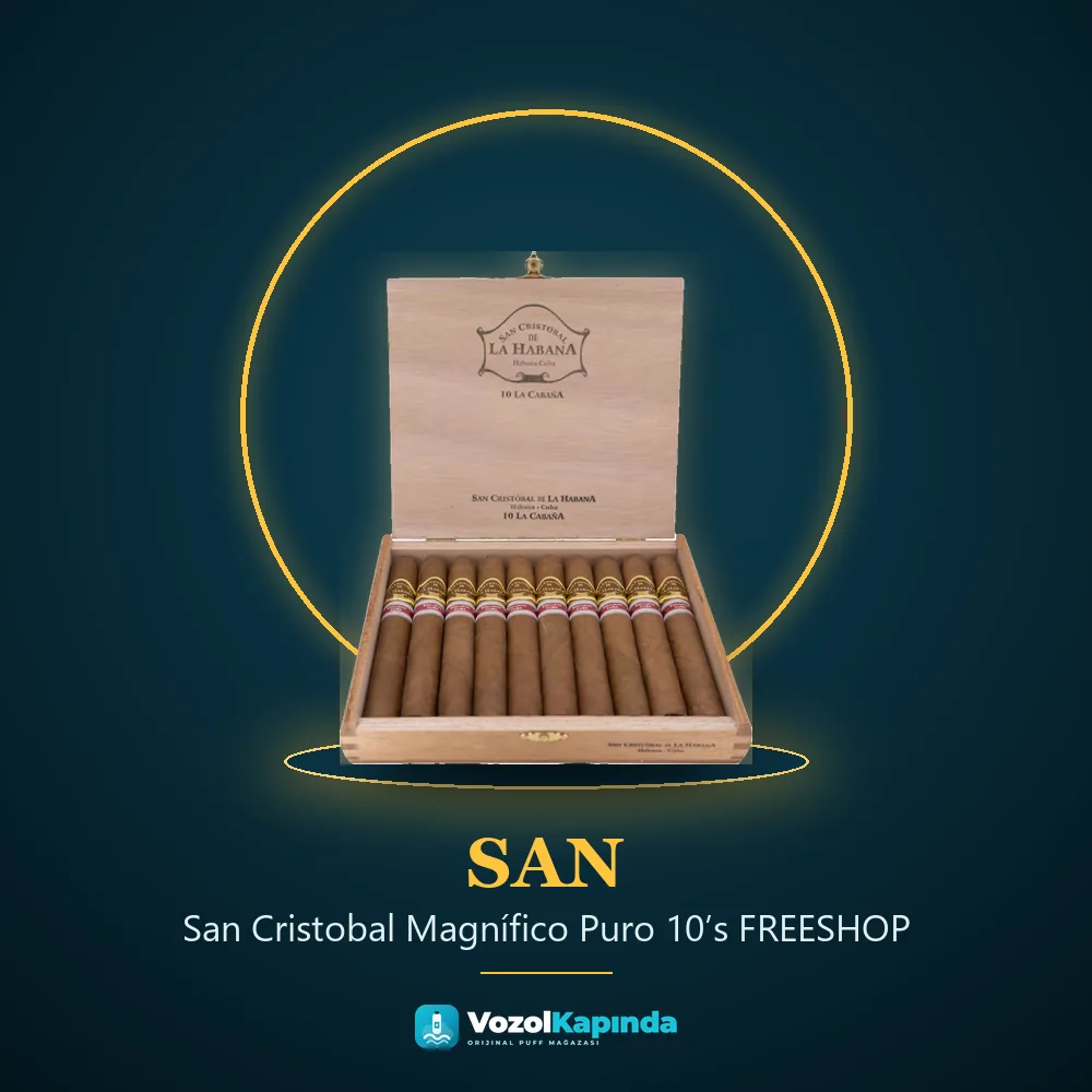 San Cristobal Magnífico Puro 10’s FREESHOP Bilgi Kartı San Cristobal Magnífico Puro 10’s FREESHOP bilgi kartı, orijinal Küba purosu