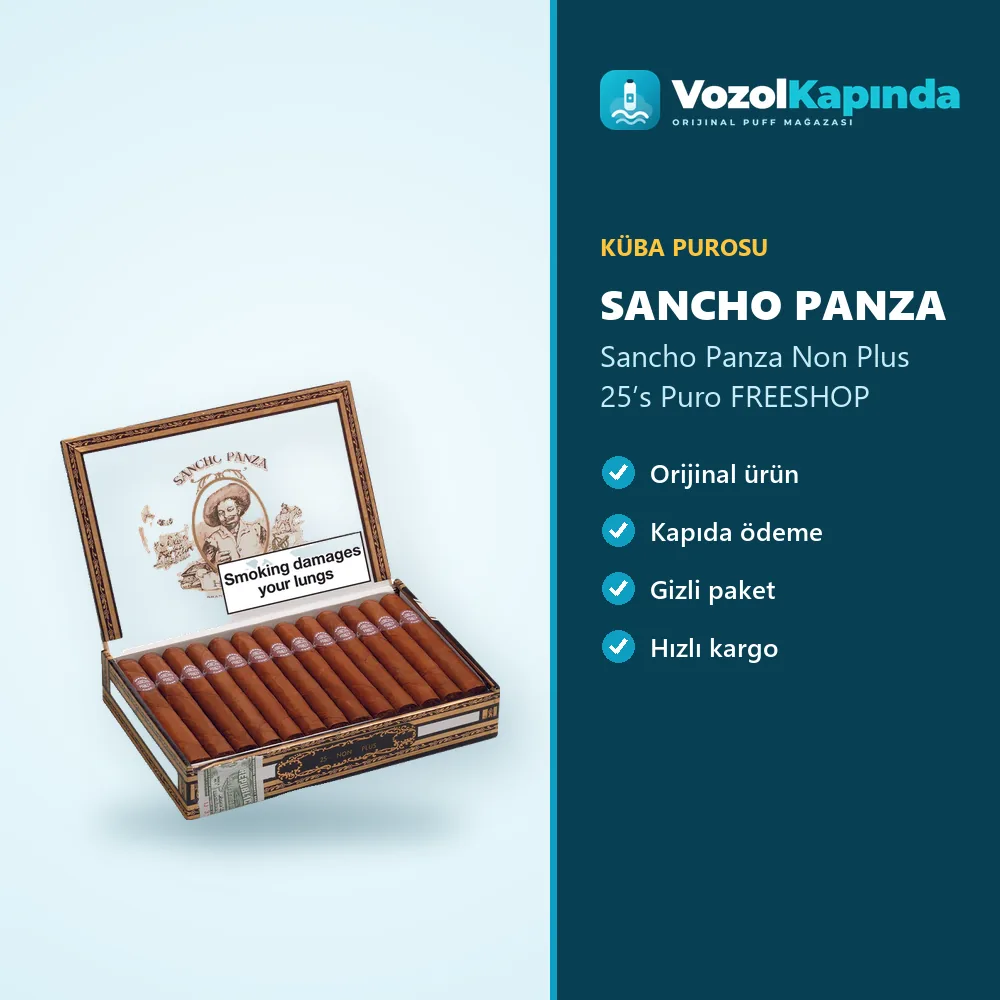 Sancho Panza Non Plus 25’s Puro FREESHOP sipariş avantajları: kapıda ödeme ve gizli paket
