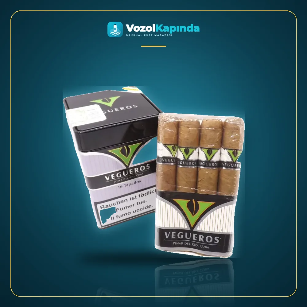 Veueros Tapados 16’s Puro FREESHOP Paket Görünümü Veueros Tapados 16’s Puro FREESHOP ürün görseli, orijinal Küba purosu