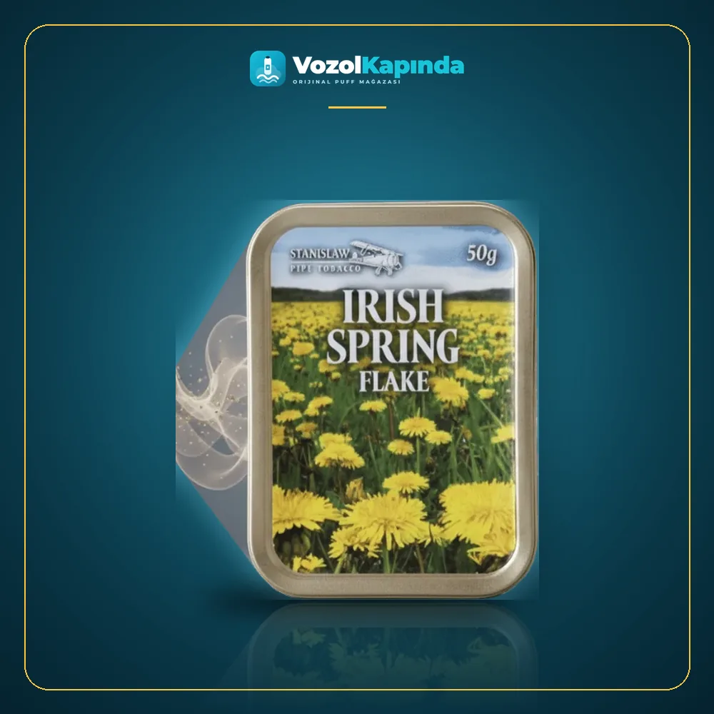 Stanislaw Irısh Spring Flake Pipo Tütünü 50 Gr Metal Kutulu paket görünümü