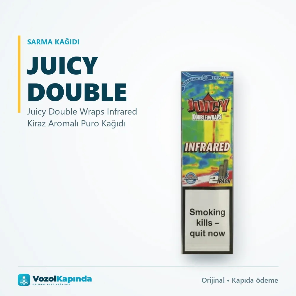 Juicy Double Wraps Infrared Kiraz Aromalı Puro Kağıdı Özellikleri Juicy Double Wraps Infrared Kiraz Aromalı Puro Kağıdı özellikleri: orijinal ürün, kapıda ödeme, gizli paket