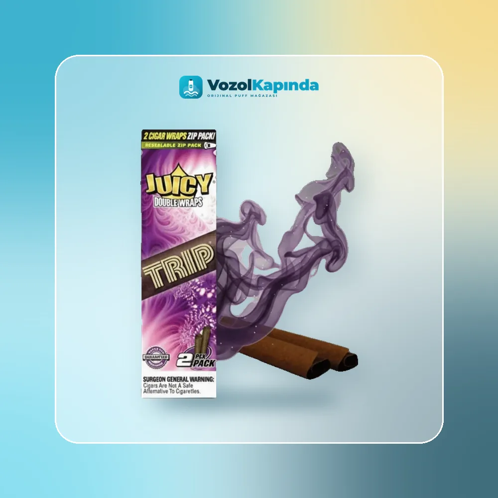 Juicy Double Wraps Trip Puro Kağıdı Orijinal Ambalaj Juicy Double Wraps Trip Puro Kağıdı paket görünümü