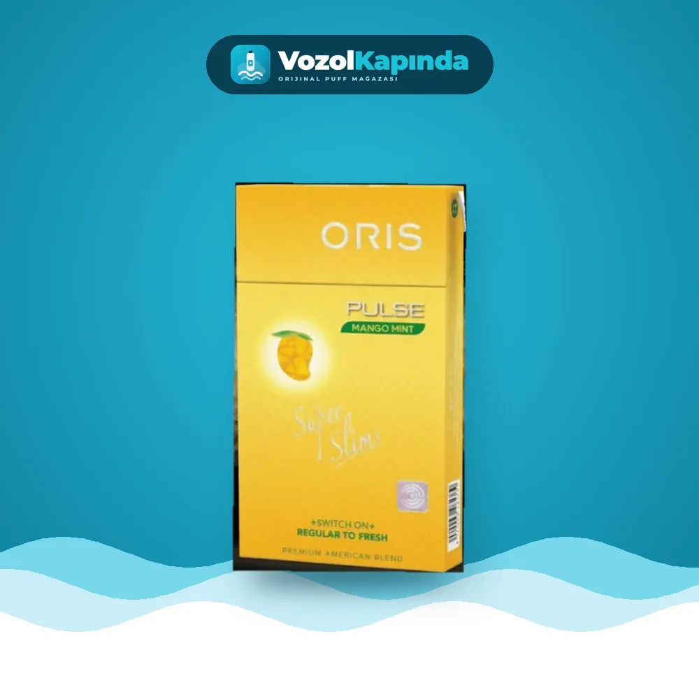 Oris Pulse Mango Mint Süperslim Sigara (Mango Aromalı) Fiyatı Oris Pulse Mango Mint Süperslim Sigara (Mango Aromalı), Vozol Kapında orijinal sigara