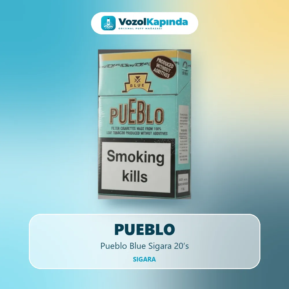 Pueblo Blue Sigara 20’s Özellikleri Pueblo Blue Sigara 20’s bilgi kartı, orijinal sigara