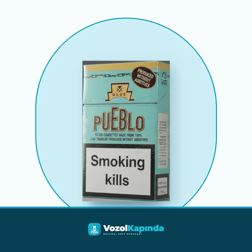 Pueblo Blue Sigara 20’s Paket Görünümü Pueblo Blue Sigara 20’s ürün görseli, orijinal sigara