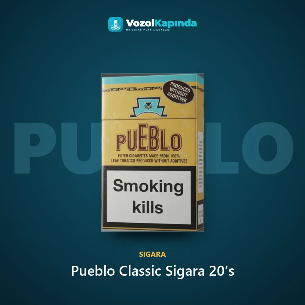 Pueblo Classic Sigara 20’s Bilgi Kartı Pueblo Classic Sigara 20’s özellikleri: orijinal ürün, kapıda ödeme, gizli paket