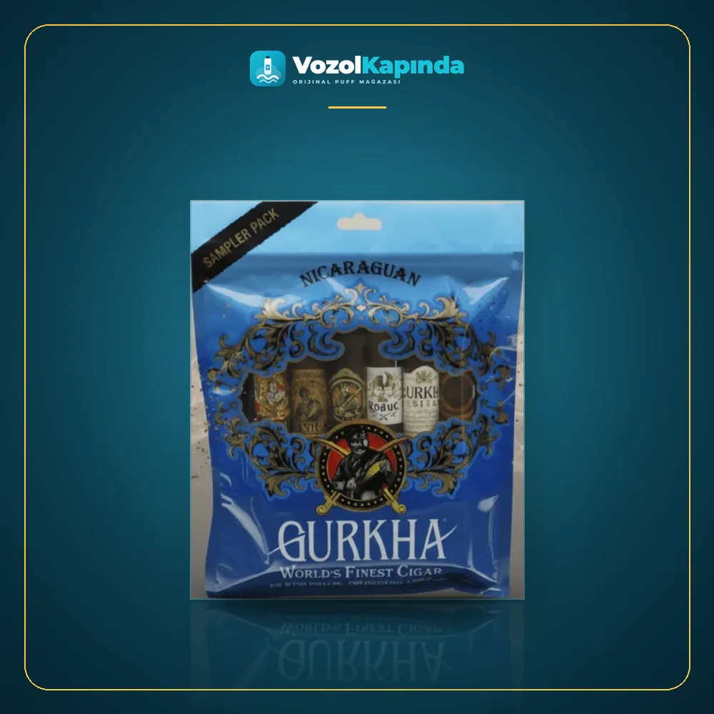 Gurkha Blue Sampler Pack Puro Paket Görünümü Gurkha Blue Sampler Pack Puro ön yüz görseli, orijinal ambalaj