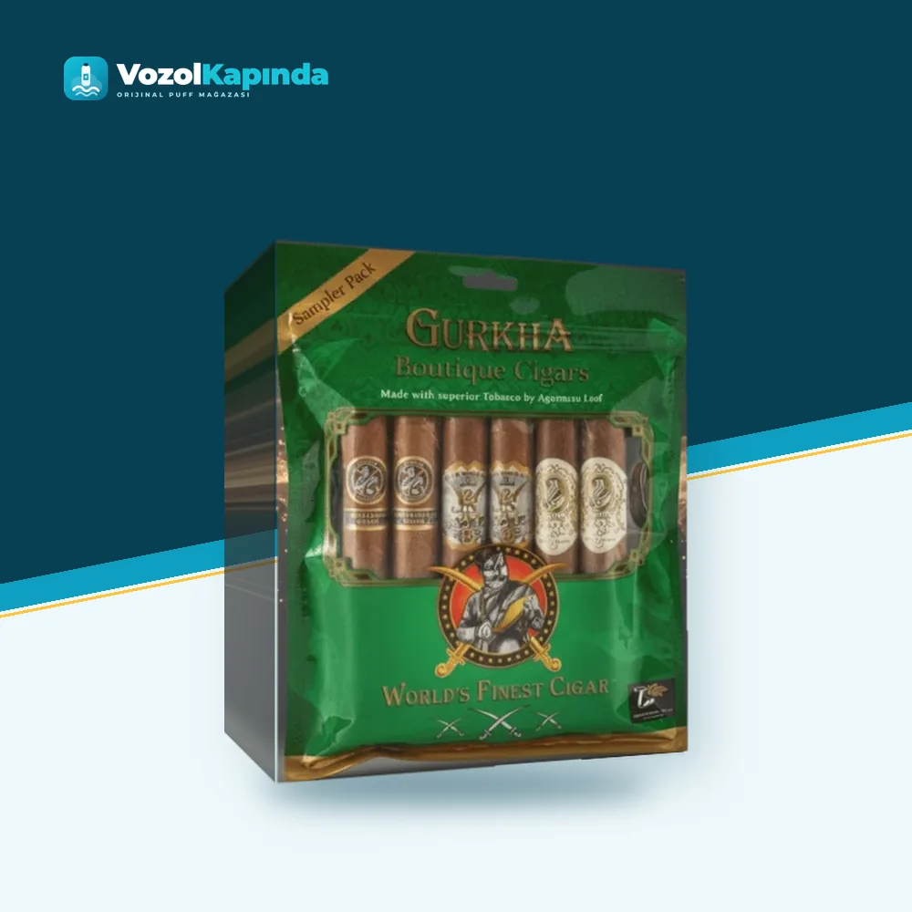 Gurkha Green Sampler Pack Puro Paket Görünümü Gurkha Green Sampler Pack Puro ön yüz görseli, orijinal ambalaj