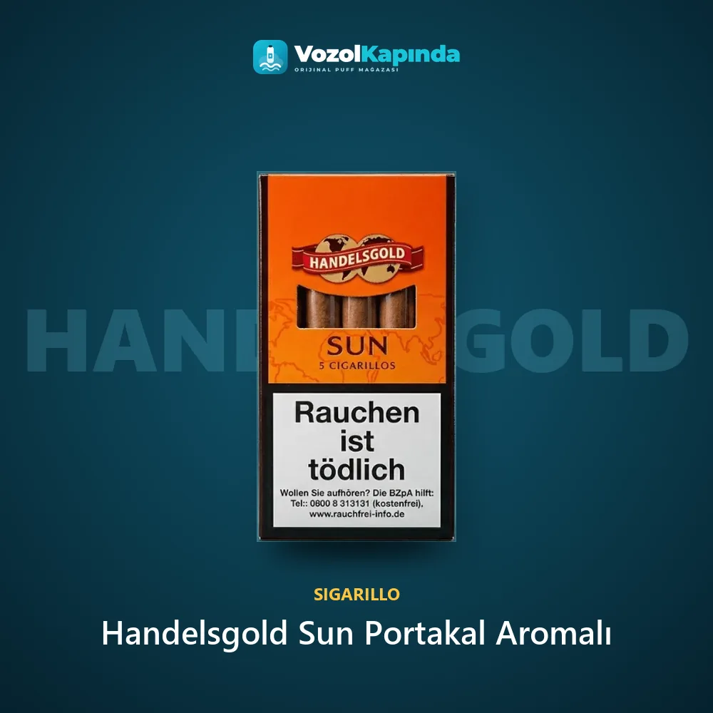 Handelsgold Sun Portakal Aromalı Bilgi Kartı Handelsgold Sun Portakal Aromalı bilgi kartı, orijinal sigarillo