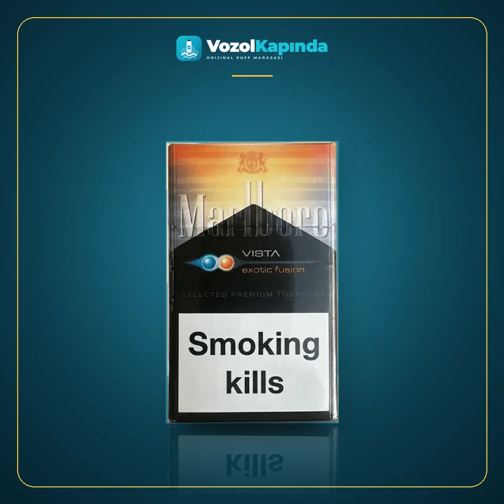 Marlboro Vista Exotic Fusion Paket Görünümü Marlboro Vista Exotic Fusion ön yüz görseli, orijinal ambalaj