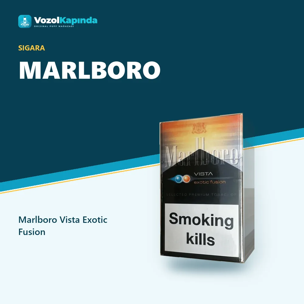 Marlboro Vista Exotic Fusion Sipariş Bilgileri Marlboro Vista Exotic Fusion bilgi kartı, orijinal sigara