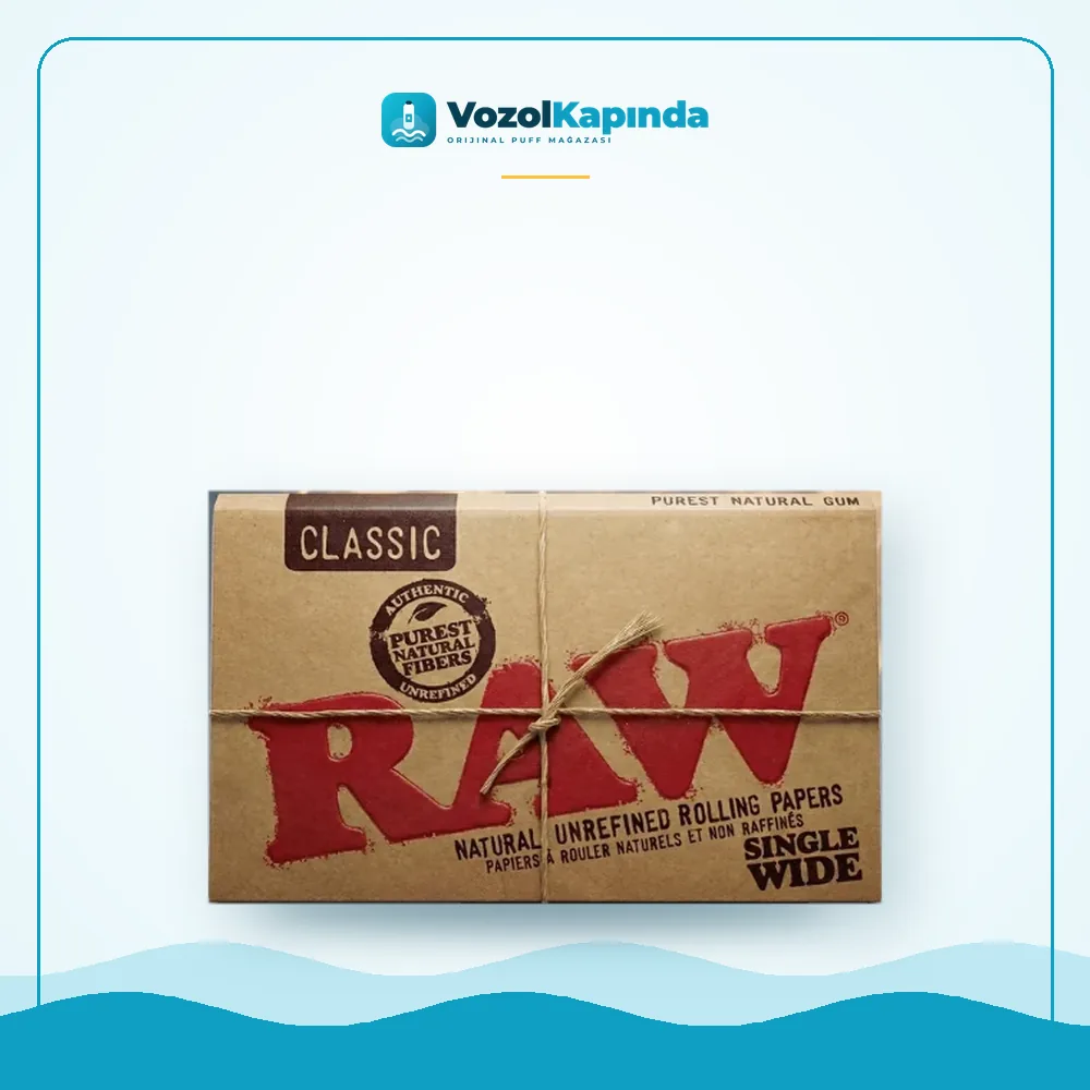 RAW Classic Single Wide Çiftli Sarma Kağıdı Satın Al RAW Classic Single Wide Çiftli Sarma Kağıdı fiyatı ve siparişi, Vozol Kapında
