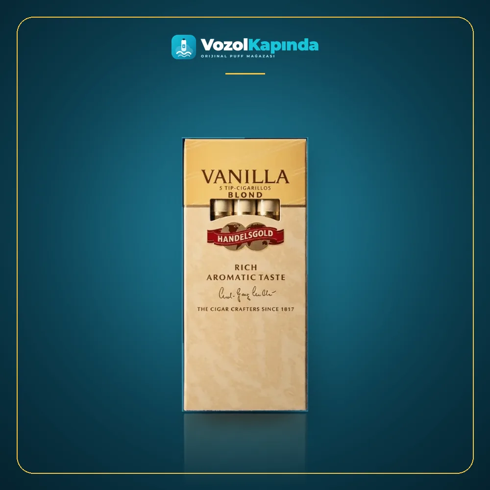 Handelsgold Vanilla Sigarillo Ağzıklı Vanilya Aromalı Paket Görünümü Handelsgold Vanilla Sigarillo Ağzıklı Vanilya Aromalı ürün görseli, orijinal sigarillo