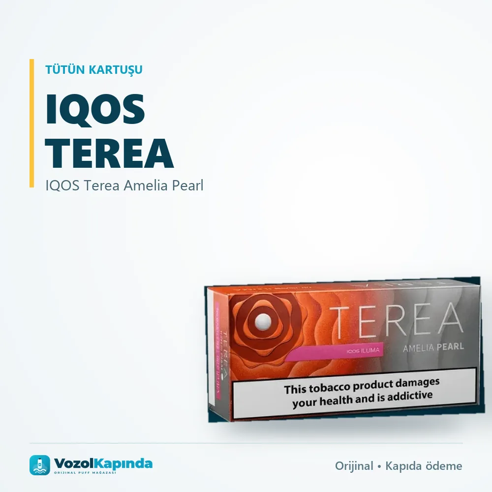 IQOS Terea Amelia Pearl bilgi kartı, orijinal tütün kartuşu