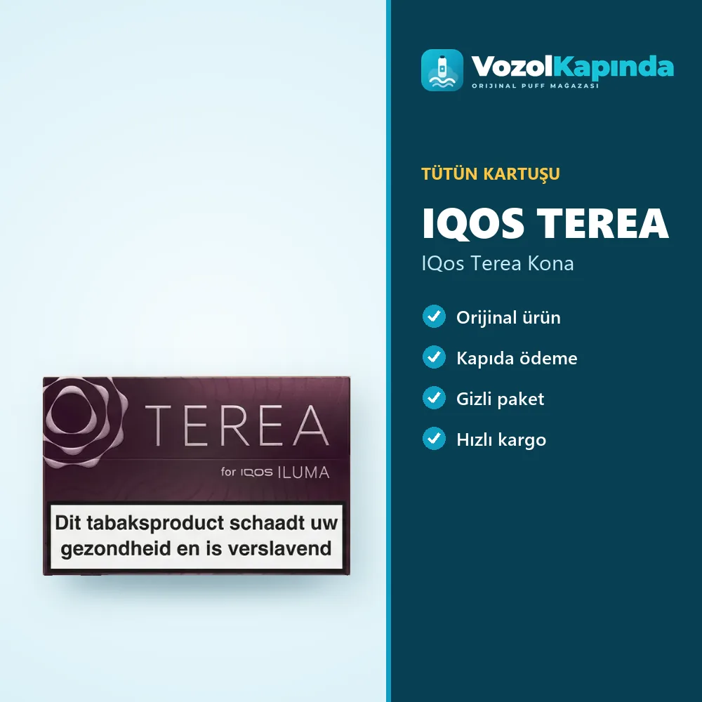 IQos Terea Kona özellikleri: orijinal ürün, kapıda ödeme, gizli paket