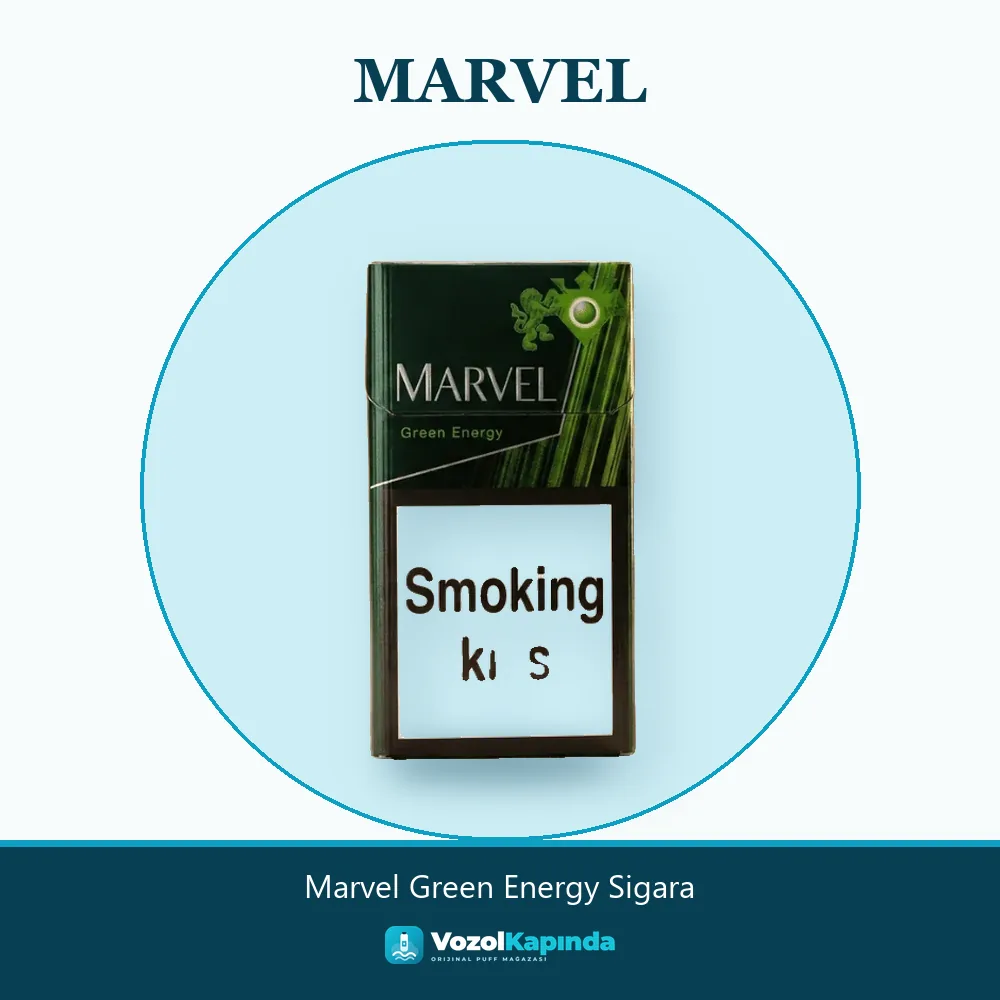 Marvel Green Energy Sigara Sipariş Bilgileri Marvel Green Energy Sigara sipariş avantajları: kapıda ödeme ve gizli paket