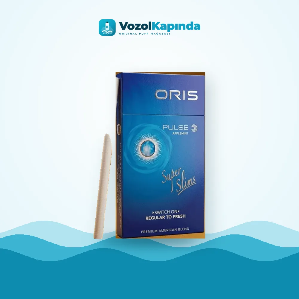 Oris Pulse Applemint Sigara Paket Görünümü Oris Pulse Applemint Sigara ürün görseli, orijinal sigara
