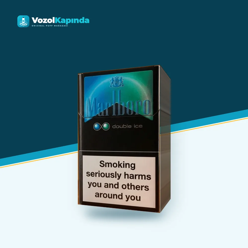 Marlboro Double Ice Mentol Ve Nane Aromalı Sigara Ürün Görseli Marlboro Double Ice Mentol Ve Nane Aromalı Sigara ürün görseli, orijinal sigara